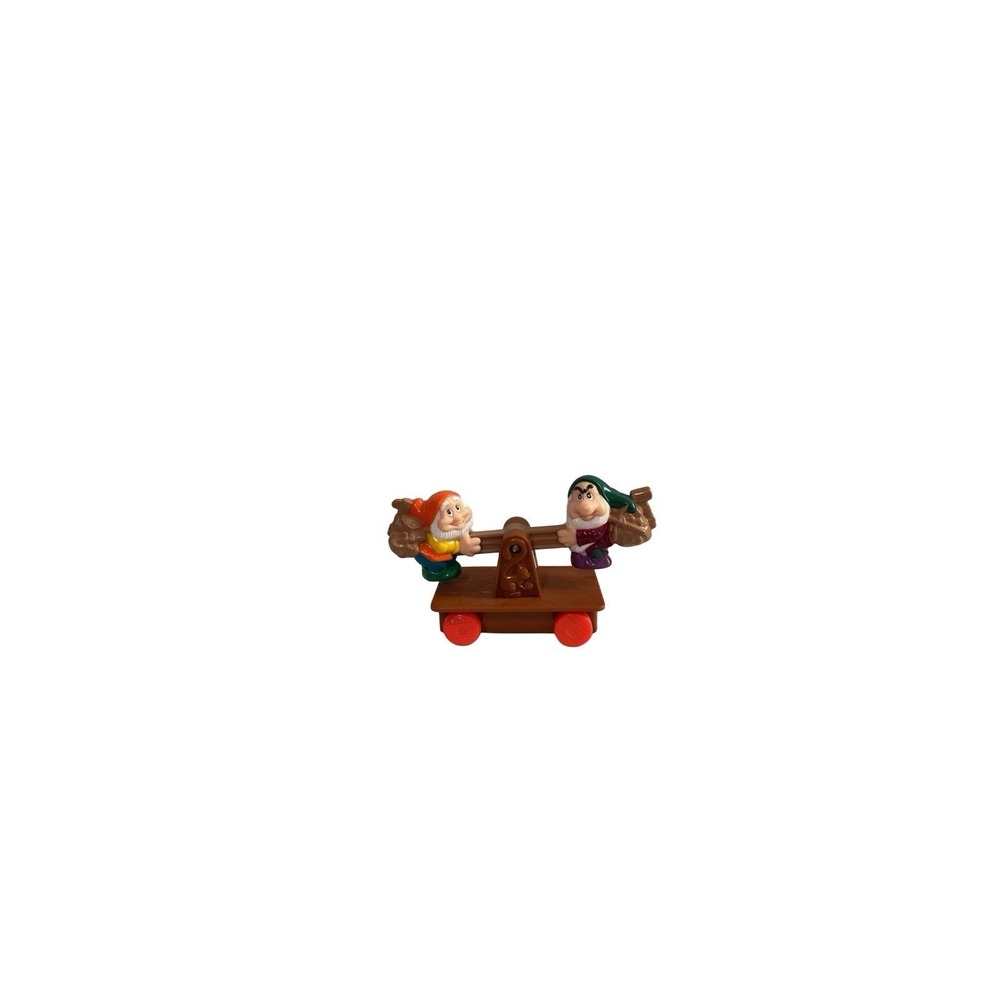 Happy Grumpy Seesaw Happy Meal Toy Disney Snow White Seven Dwarfs McDonalds '92